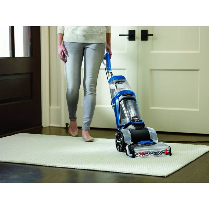 slide 5 of 8, BISSELL ProHeat 2X Revolution Pet Upright Carpet Cleaner Blue 15489: Electric Carpet Shampooer, Dual Brushes, 3-Year Warranty, 1 ct