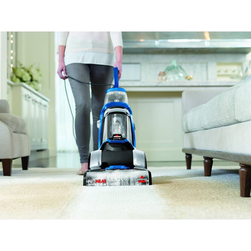 slide 6 of 8, BISSELL ProHeat 2X Revolution Pet Upright Carpet Cleaner Blue 15489: Electric Carpet Shampooer, Dual Brushes, 3-Year Warranty, 1 ct
