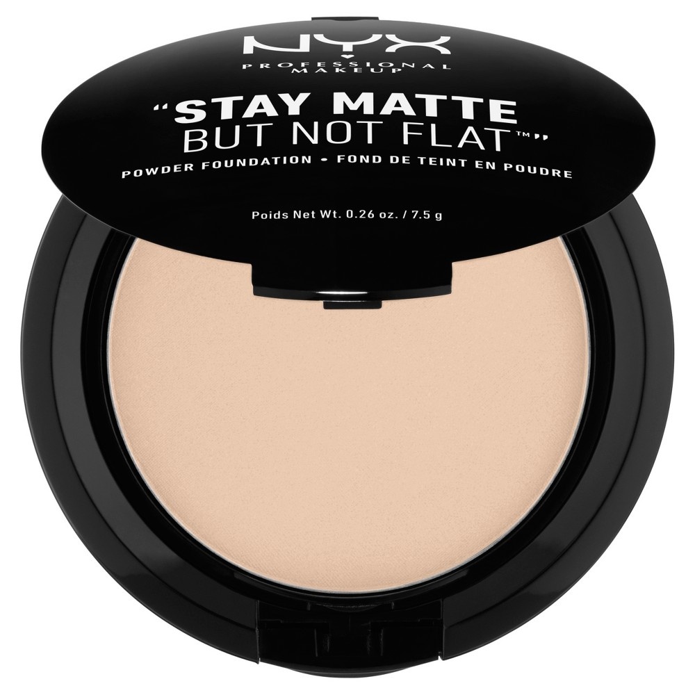 slide 2 of 3, NYX Professional Makeup Stay Matte But Not Flat Pressed Powder Foundation - Nude - 0.26oz, 0.26 oz