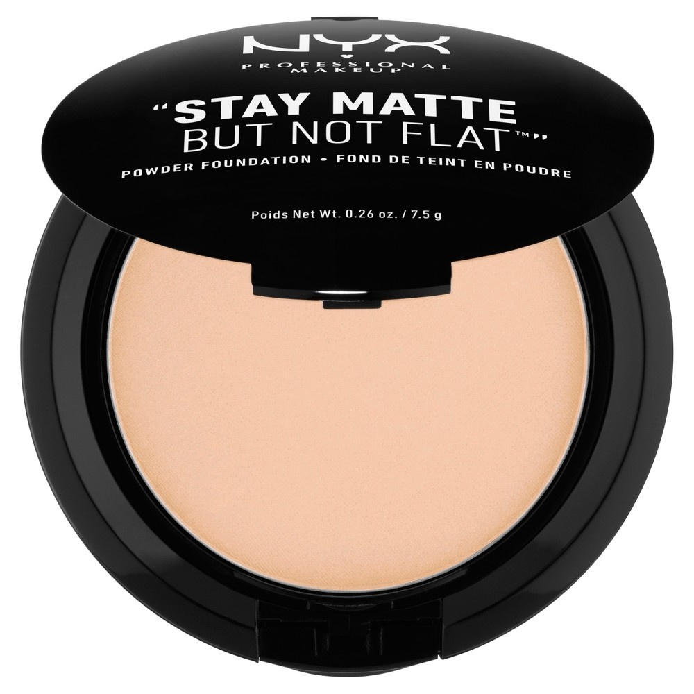 slide 2 of 3, NYX Professional Makeup Stay Matte But Not Flat Pressed Powder Foundation - Natural - 0.26oz, 0.26 oz