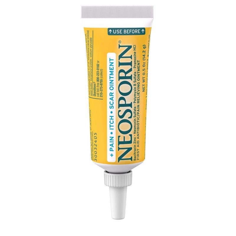slide 2 of 6, Neosporin First Aid Antibiotic and Pain Relieving Ointment - 0.5oz, 0.5 oz