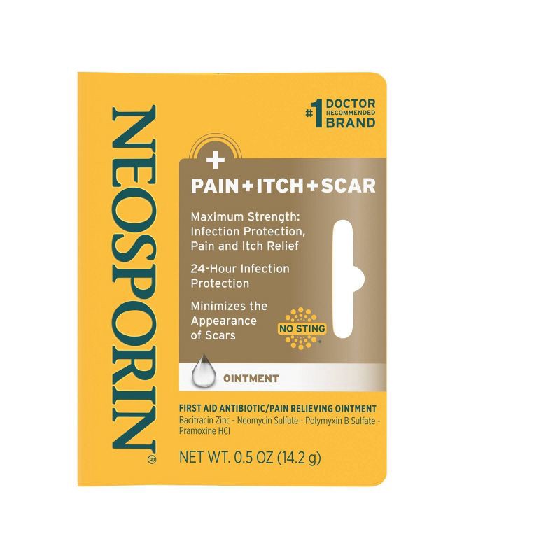 slide 1 of 6, Neosporin First Aid Antibiotic and Pain Relieving Ointment - 0.5oz, 0.5 oz