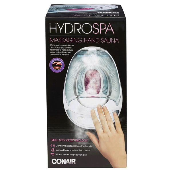 slide 1 of 1, Conair HydroSpa Massaging Hand Sauna, 1 ct