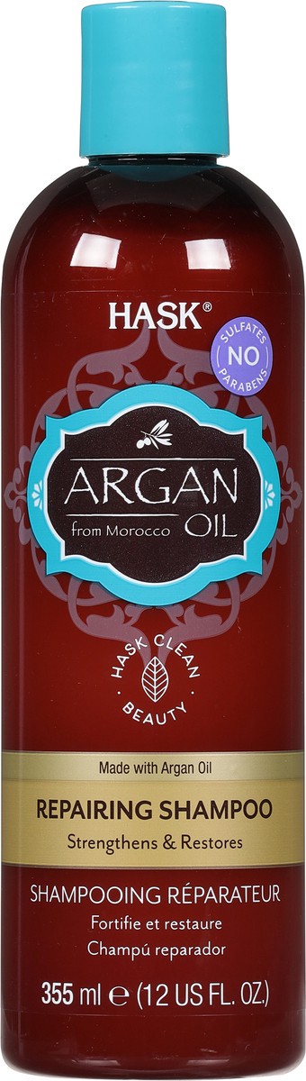 slide 6 of 9, Hask Argan Oil From Morocco Repairing Shampoo, 12 fl oz