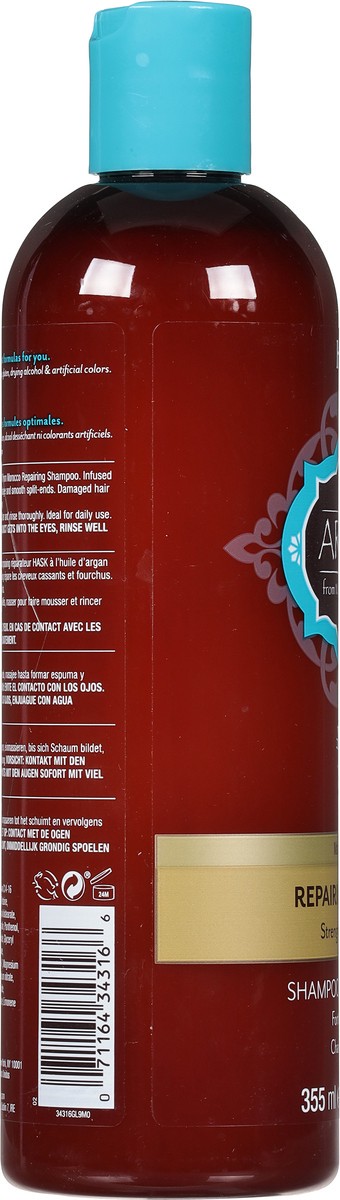 slide 7 of 9, Hask Argan Oil From Morocco Repairing Shampoo, 12 fl oz