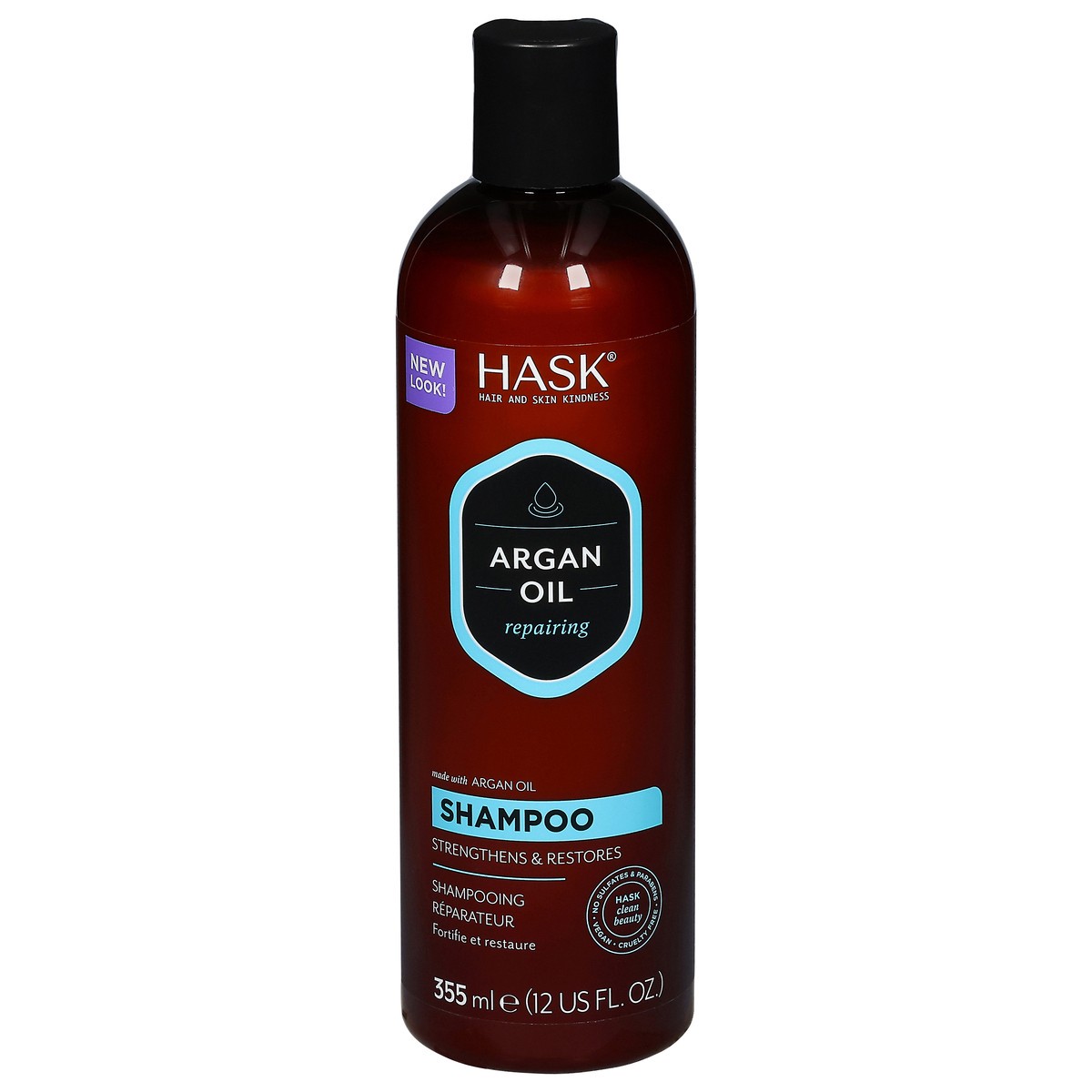 slide 1 of 9, Hask Argan Oil Repairing Shampoo 12 fl oz, 12 fl oz