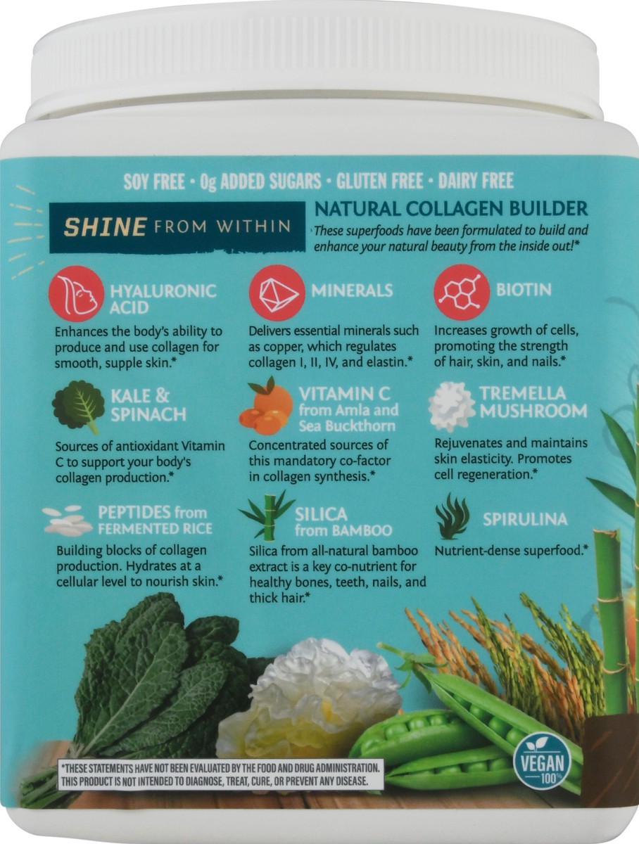 slide 5 of 9, Sunwarrior Plant Based Collagen Choc 17.6Oz, 500 gram