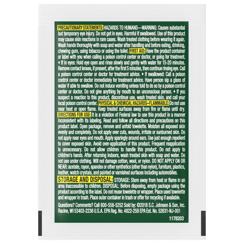 slide 3 of 14, OFF! 12ct Deep Woods Wipes, 12 ct