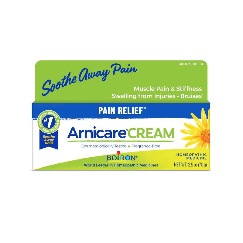 slide 2 of 5, Boiron Arnicare Cream for Soothing Relief for Joint Pain, Muscle Pain, Muscle Soreness and Swelling from Bruises or Injury Fast Absorbing - 2.5oz, 2.5 oz