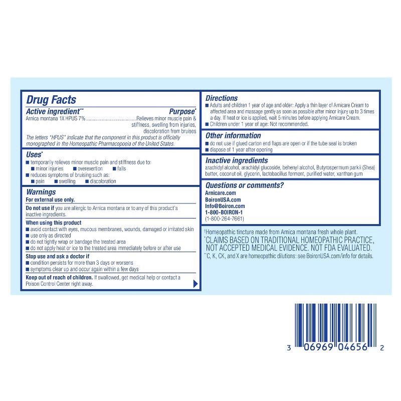 slide 3 of 5, Boiron Arnicare Cream for Soothing Relief for Joint Pain, Muscle Pain, Muscle Soreness and Swelling from Bruises or Injury Fast Absorbing - 2.5oz, 2.5 oz