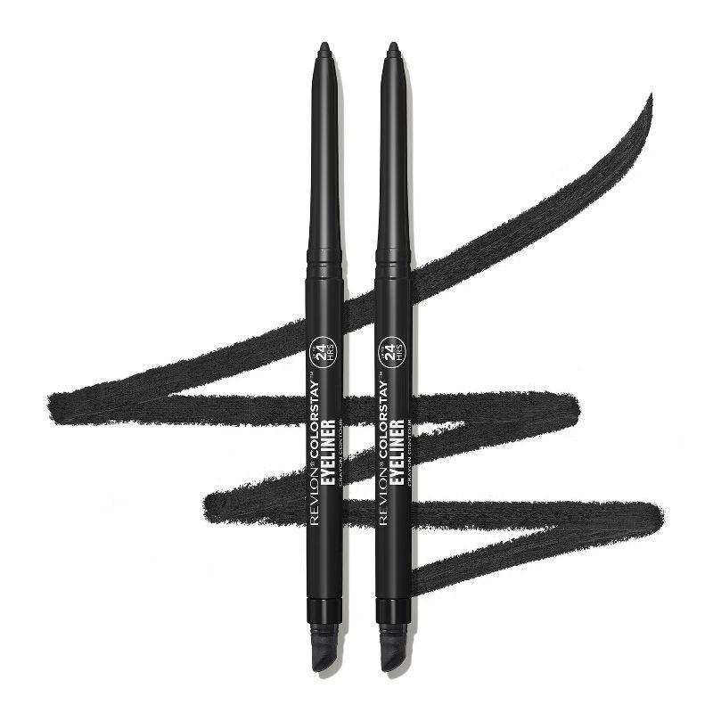 slide 2 of 9, Revlon Colorstay Waterproof Eyeliner with Built-in Smudger - Black - 0.02oz/2ct, 2 ct; 0.02 oz