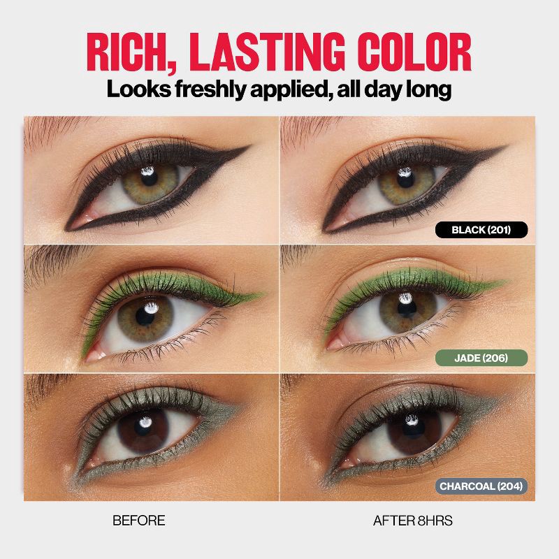 slide 6 of 9, Revlon Colorstay Waterproof Eyeliner with Built-in Smudger - Black - 0.02oz/2ct, 2 ct; 0.02 oz