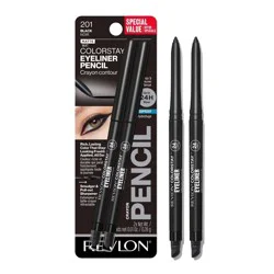 Revlon Colorstay Waterproof Eyeliner with Built-in Smudger - 201 Black - 0.01oz/2ct