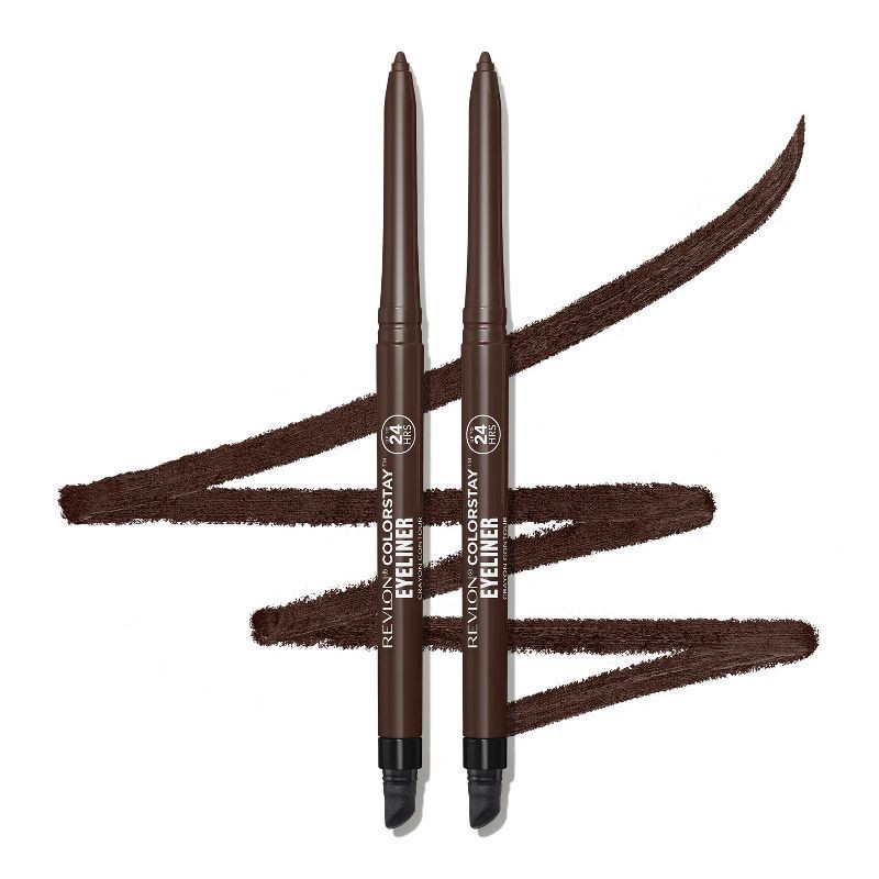 slide 2 of 9, Revlon ColorStay Waterproof Eyeliner with Built-in Smudger - Blackened Brown - 0.01oz/2ct, 0.01 oz, 2 ct