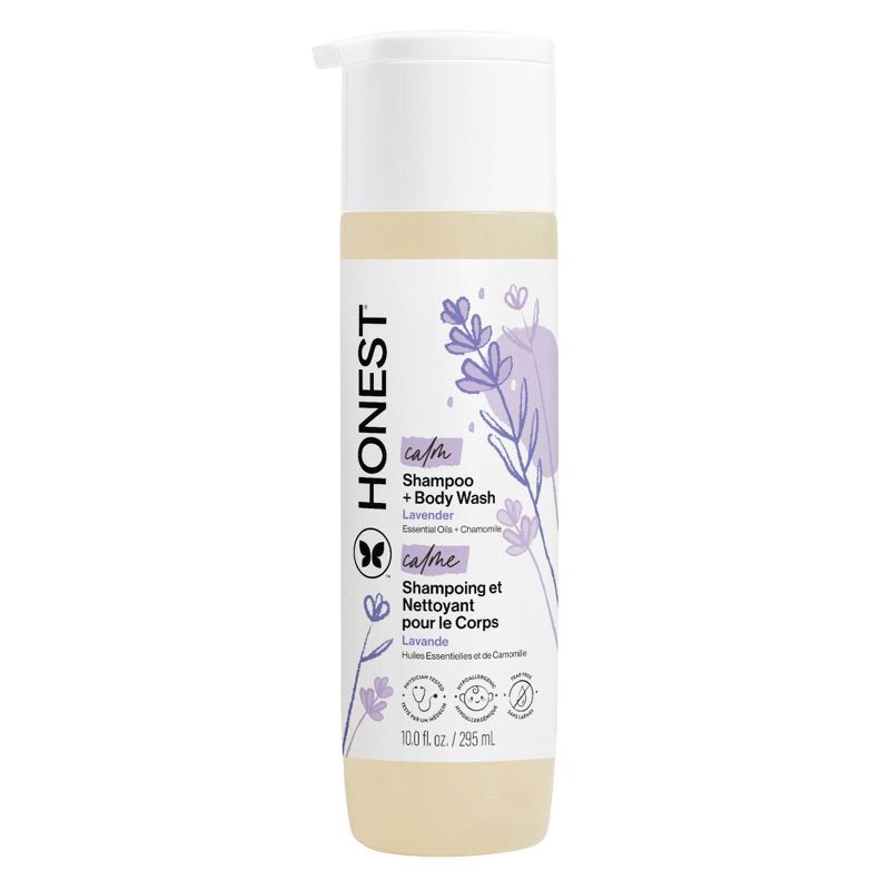 slide 1 of 12, The Honest Company Calm Shampoo + Body Wash - Lavender - 10 fl oz: All Hair Types, Daily Use, Gel Form, Paraben-Free, 10 fl oz