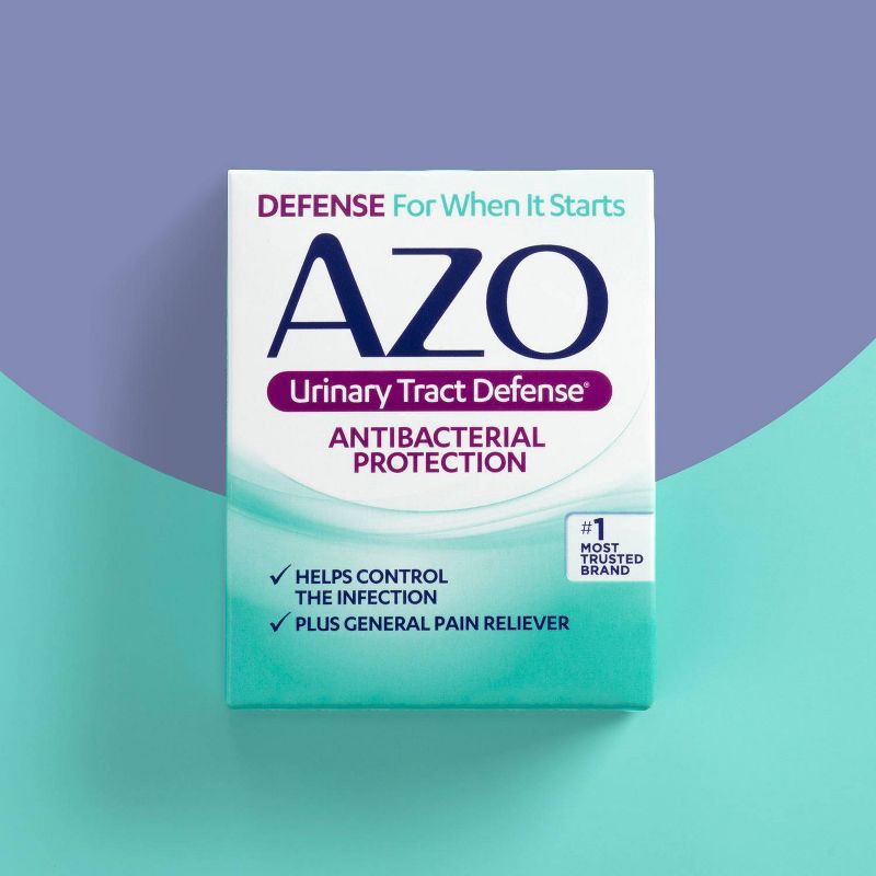 slide 5 of 5, AZO Urinary Tract Defense, Antibacterial Protection + UTI Pain Relief - 24ct, 24 ct