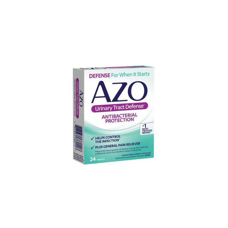 slide 4 of 5, AZO Urinary Tract Defense, Antibacterial Protection + UTI Pain Relief - 24ct, 24 ct