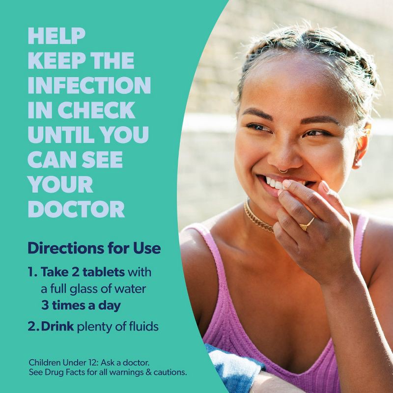 slide 6 of 9, AZO Urinary Tract Defense, Antibacterial Protection + UTI Pain Relief - 24ct, 24 ct