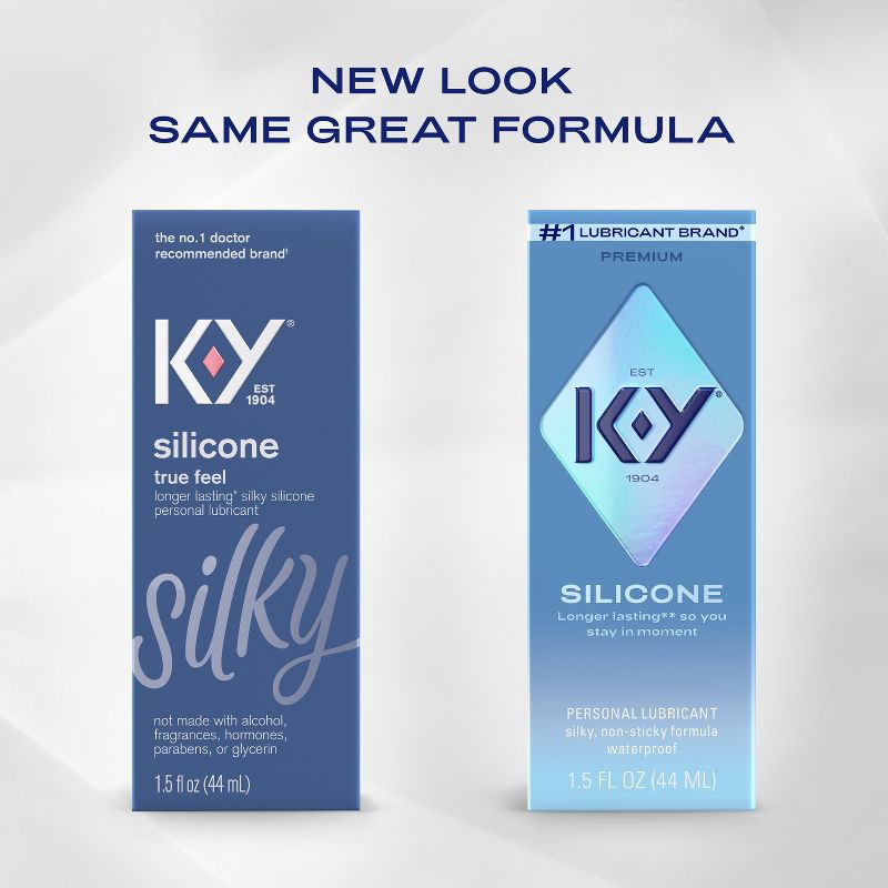 slide 2 of 11, K-Y Premium Silicone-Based Personal Lubricant - 1.5oz, 1.5 oz