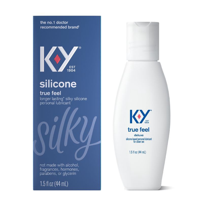 slide 1 of 8, K-Y True Feel Deluxe Silicone-Based Personal Lube - 1.5oz, 1.5 oz