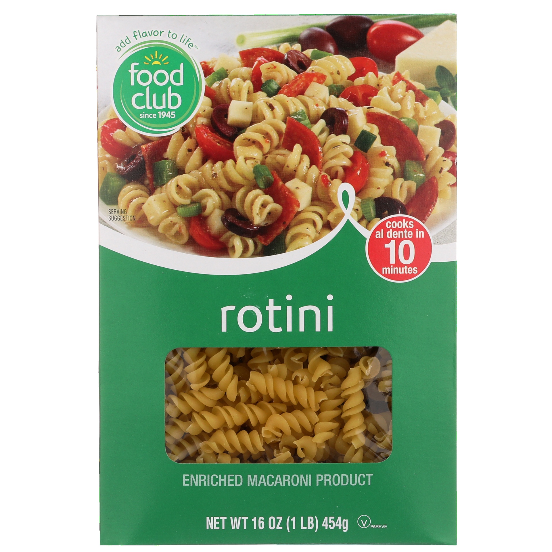 slide 1 of 6, Food Club Rotini, 16 oz