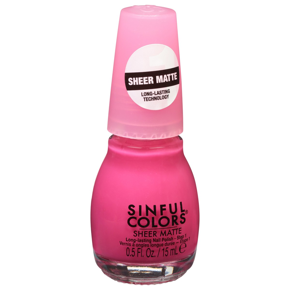 slide 5 of 9, Sinful Colors Sheer Matte Hot Pink Tights 2753 Nail Polish 0.5 fl oz, 0.5 fl oz