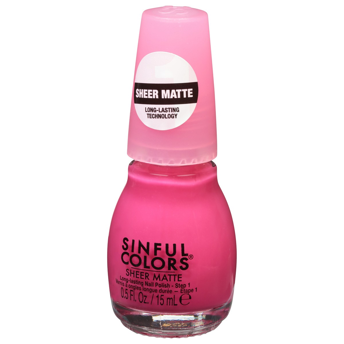 slide 4 of 9, Sinful Colors Sheer Matte Hot Pink Tights 2753 Nail Polish 0.5 fl oz, 0.5 fl oz