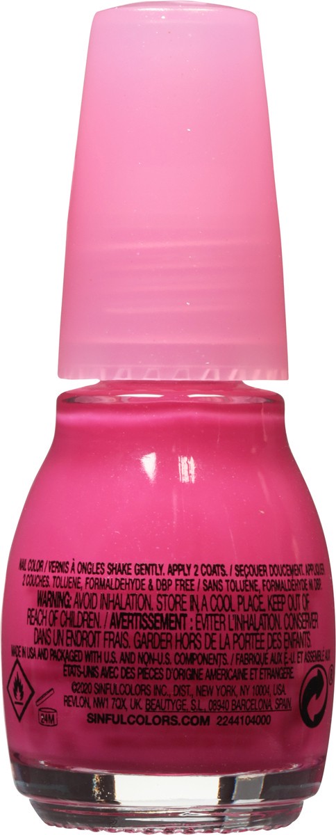 slide 2 of 9, Sinful Colors Sheer Matte Hot Pink Tights 2753 Nail Polish 0.5 fl oz, 0.5 fl oz