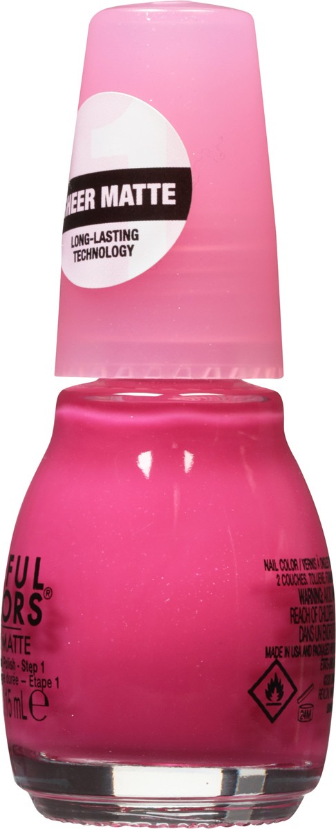 slide 6 of 9, Sinful Colors Sheer Matte Hot Pink Tights 2753 Nail Polish 0.5 fl oz, 0.5 fl oz