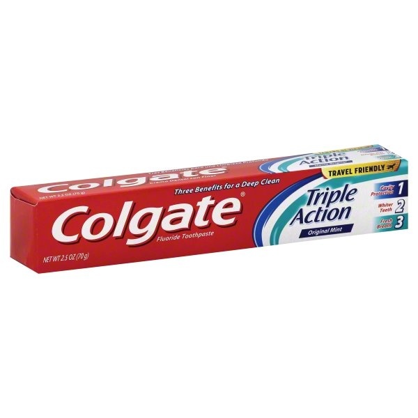 slide 1 of 1, Colg Triple Action Toothpaste, 1 PK