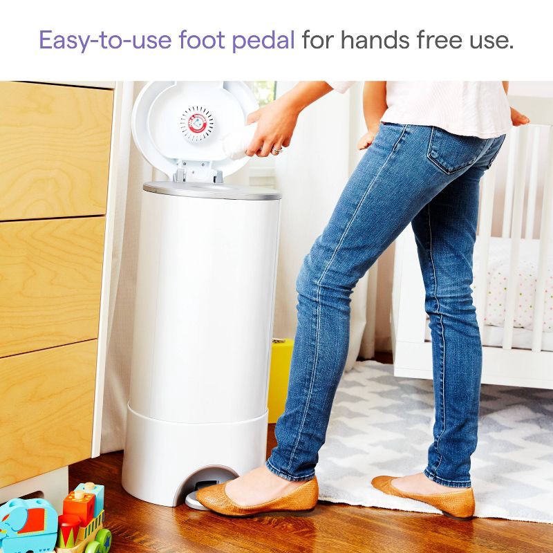 slide 5 of 8, Munchkin STEP Diaper Pail, Powered by Arm & Hammer, 1 ct
