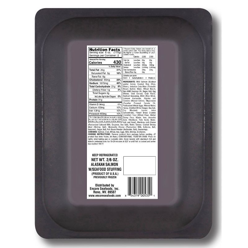 slide 2 of 3, Encore Seafoods Stuffed Alaskan Salmon - 12oz, 12 oz