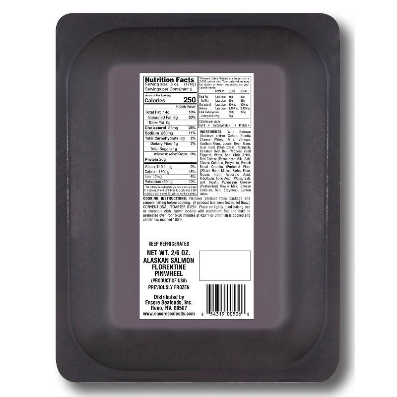 slide 2 of 3, Encore Seafoods Wild Alaskan Salmon Pinwheel With Florette Stuffing - 12oz, 12 oz