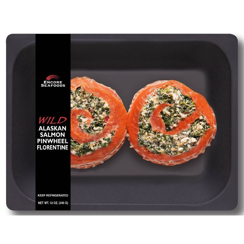 slide 1 of 3, Encore Seafoods Wild Alaskan Salmon Pinwheel With Florette Stuffing - 12oz, 12 oz