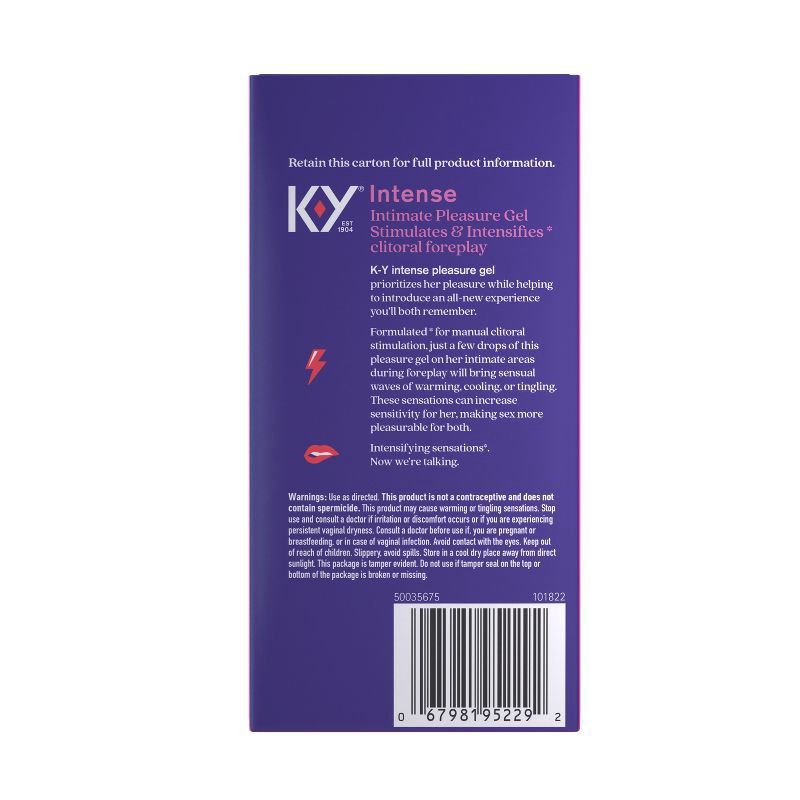 slide 2 of 8, K-Y Intense Pleasure Gel Stimulates & Intensifies - 0.34oz, 0.34 oz