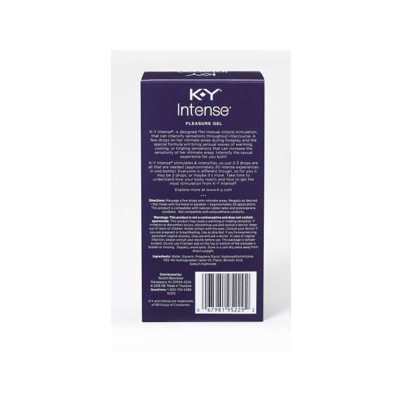 slide 8 of 8, K-Y Intense Pleasure Gel Stimulates & Intensifies - 0.34oz, 0.34 oz