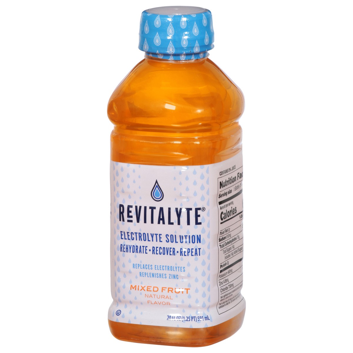 slide 2 of 15, Revitalyte Mixed Fruit Electrolyte Solution 20 fl oz, 20 oz