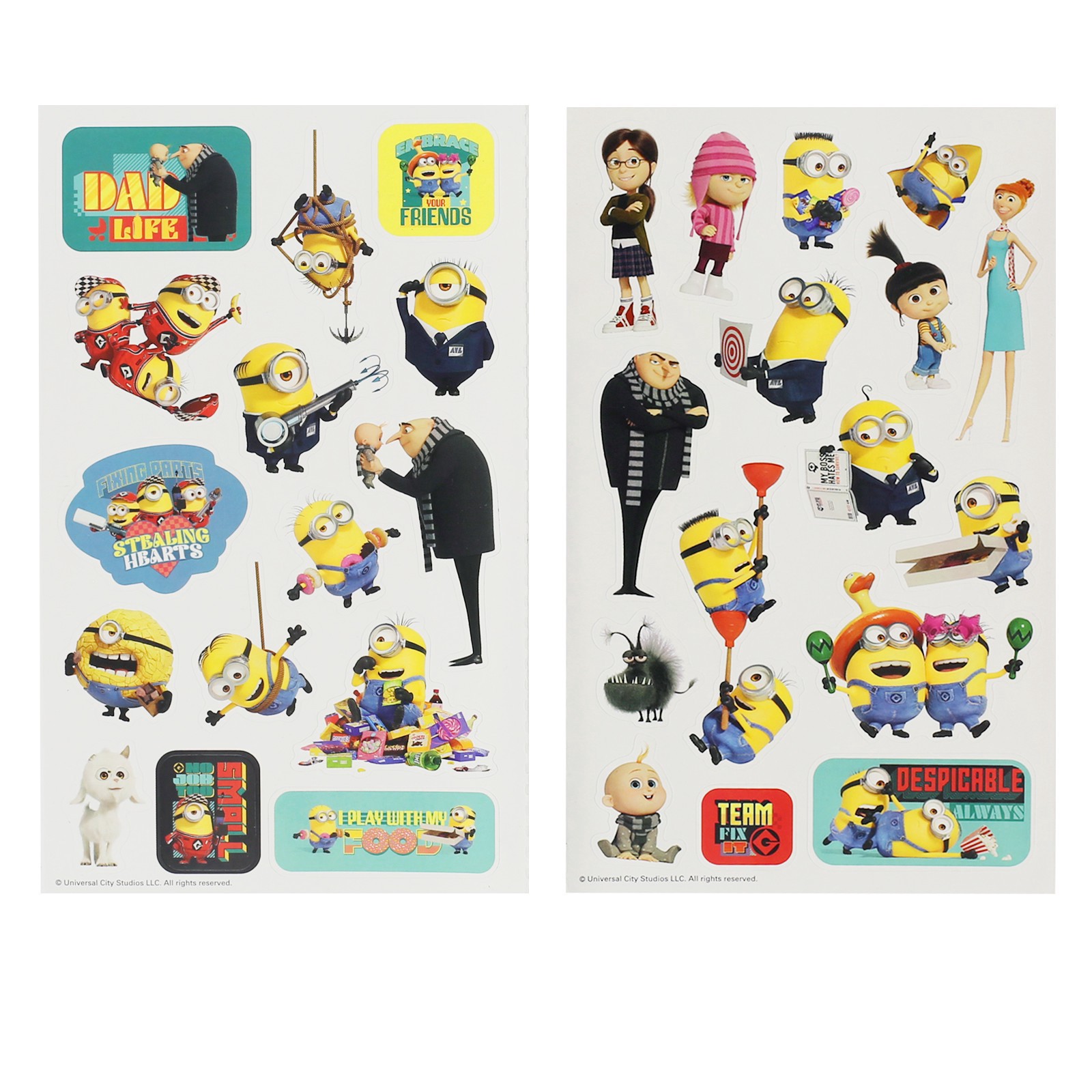 slide 3 of 3, Trends International Despicable Me 4 Stickers, 4.25 in x 8.25 in