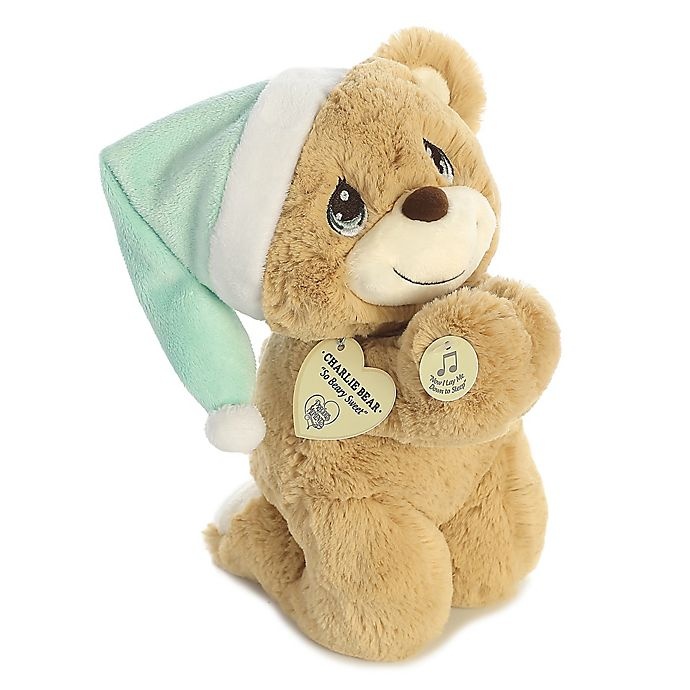 slide 2 of 3, Aurora World Aurora Precious Moments Charlie Prayer Bear - Light Brown, 10 in