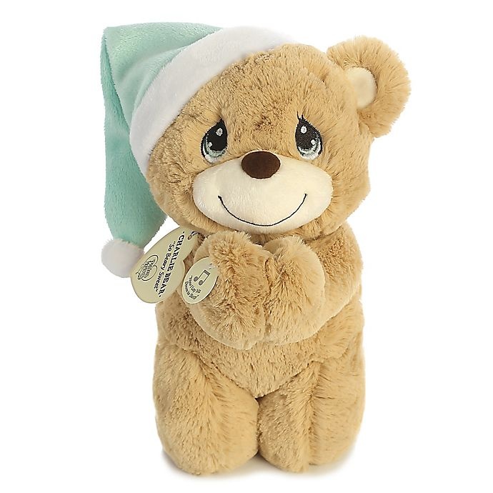 slide 3 of 3, Aurora World Aurora Precious Moments Charlie Prayer Bear - Light Brown, 10 in