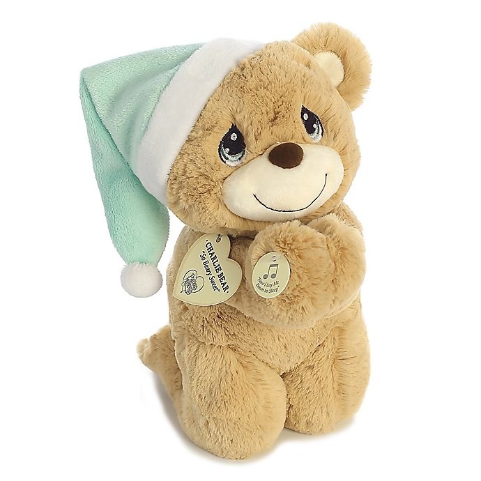 slide 1 of 3, Aurora World Aurora Precious Moments Charlie Prayer Bear - Light Brown, 10 in