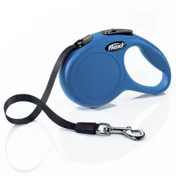 Flexi New Classic Tape Retractable Dog Leash in Blue, 10' ft., X-Small