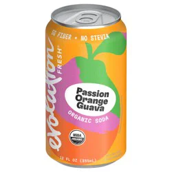 Evolution Fresh Organic Passion Orange Guava Soda, 12 fl oz