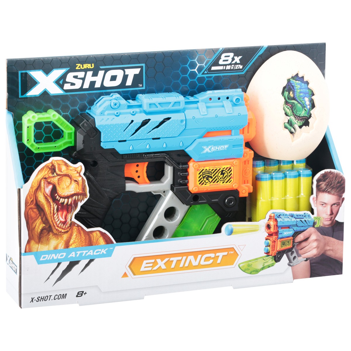 slide 7 of 9, ZURU X-Shot Dino Attack Extinct Toy 1 ea, 1 ct
