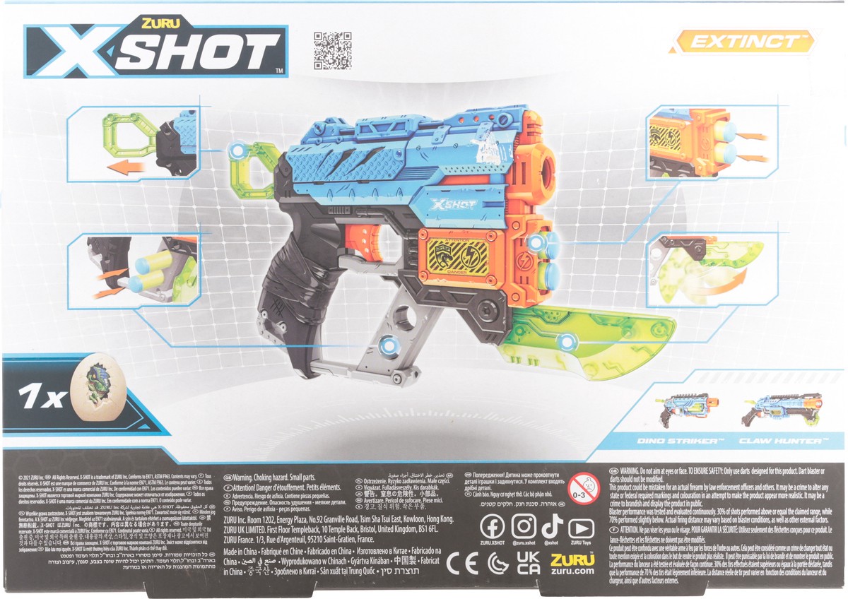 slide 2 of 9, ZURU X-Shot Dino Attack Extinct Toy 1 ea, 1 ct
