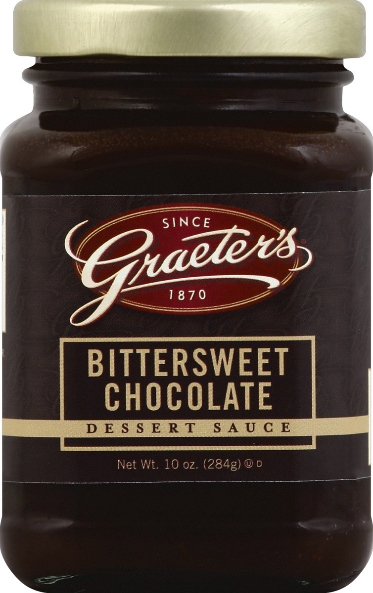 slide 2 of 2, Graeter's Bittersweet Chocolate Topping, 10 oz