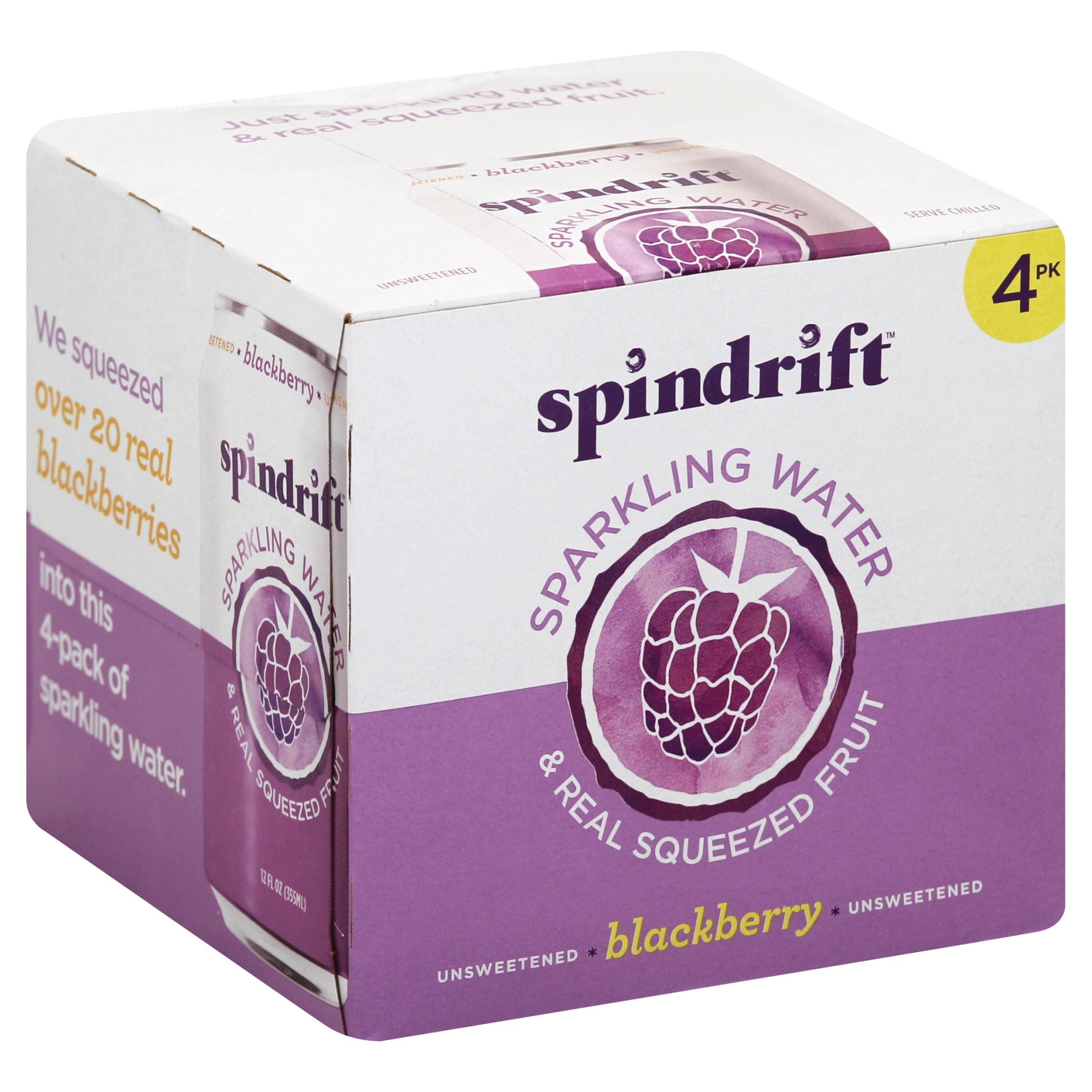 slide 1 of 4, Spindrift Sparkling Water 4 ea, 4 ct