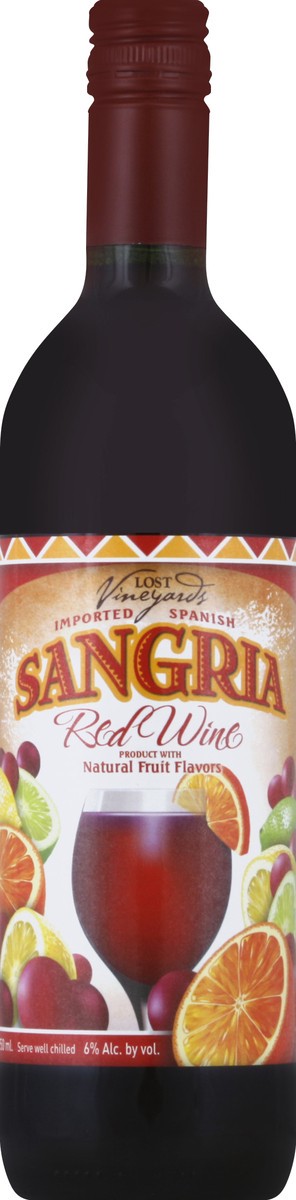 slide 1 of 2, Lost Vineyards Sangria 750 ml, 750 ml