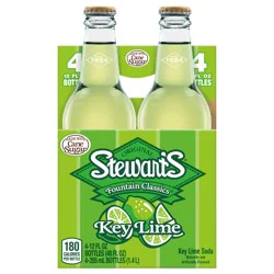 Stewart's Key Lime Made with Sugar- 4 ct