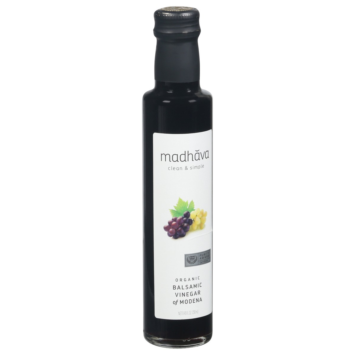 slide 9 of 9, Madhava Organic Balsamic Vinegar of Modena 8.45 fl oz, 8.45 fl oz
